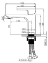 EMPOLO 20 1101 SINGLE LEVER BASIN MIXER