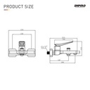 EMPOLO 72 3101 single lever bath shower mixer hand shower
