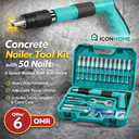 Cordless household handheld strong concrete wall nail gun metal farming