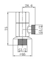 EMPOLO JF110 Angle valve