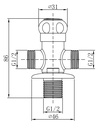 EMPOLO JF113 Angle valve