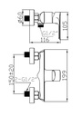 EMPOLO 72 4101MB single-lever shower mixer w/o hand shower