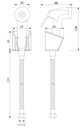 EMPOLO SPC016MB	spray with base and 1.2m hose