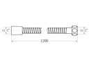 EMPOLO BSP013MB Spray with base and 1.2m hose