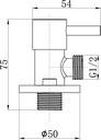 EMPOLO JF103G	Angle valve	gold