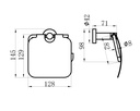 EMPOLO 93903MB	paper holder	matt balck