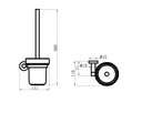 EMPOLO 93910MB	toilet brush holder	matt balck