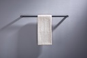 97101GM 60cm single towel bar	gun metal