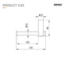 EMPOLO 97103GM 	paper holder	gun metal