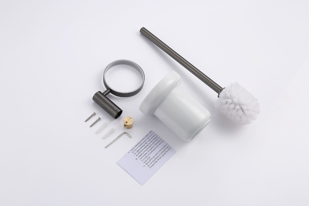 EMPOLO 97110GM	toilet brush holder	gun metal