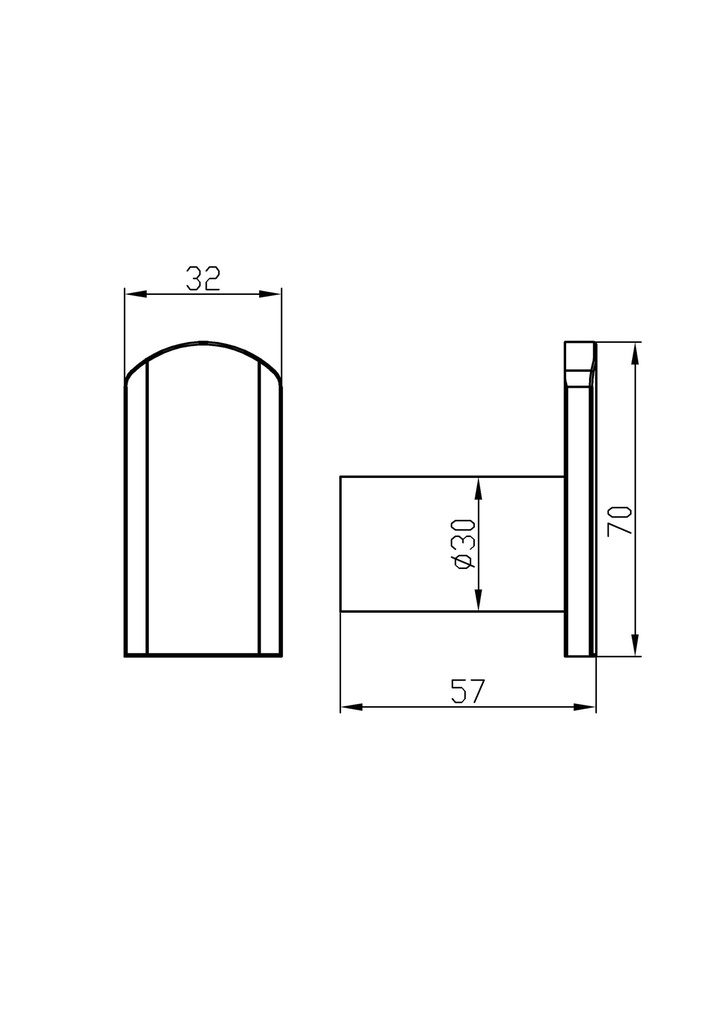 EMPOLO 97204G	robe hook	gold