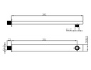 EMPOLO SA003	"Shower arm 35*15*400MM"