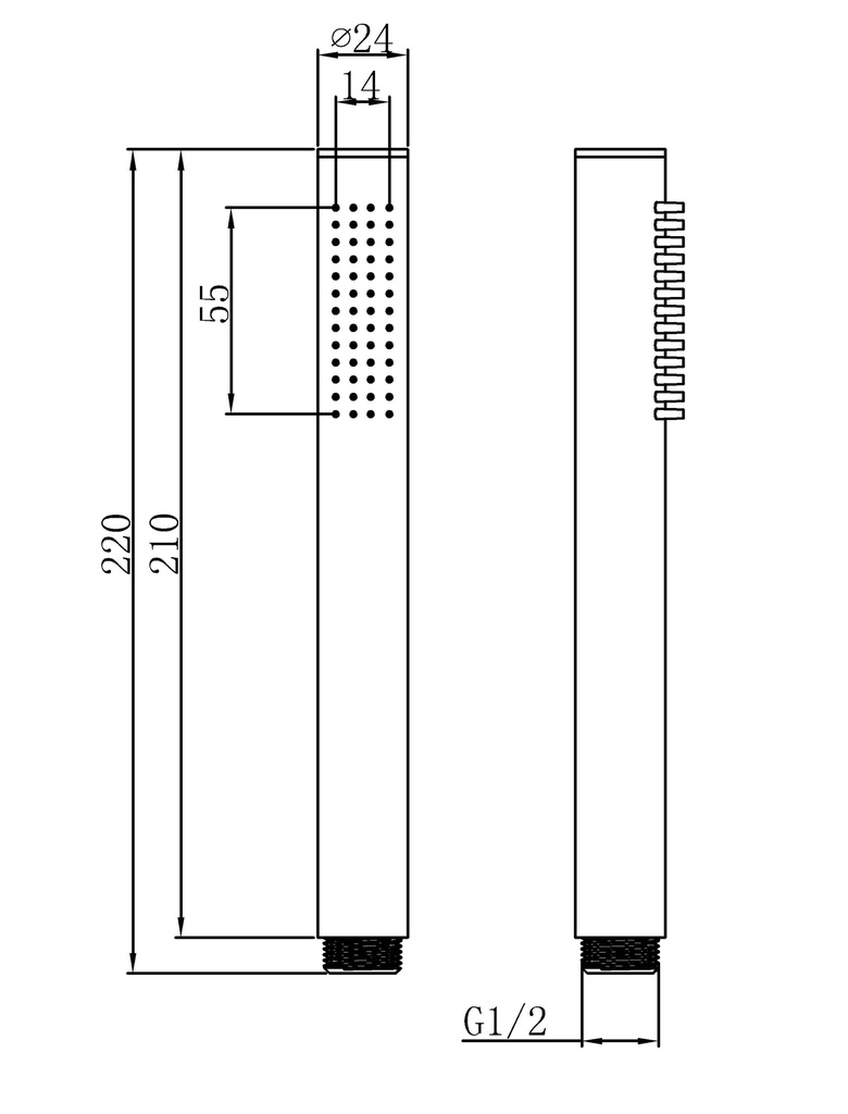 EMPOLO 81825	brass hand shower
