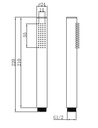 EMPOLO 81825	brass hand shower