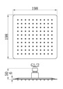EMPOLO SS-8	Square 8X8 inches ultrathin shower head