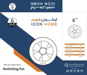 ICONHOME 6inch Circular exhaust fan APC-15-C
