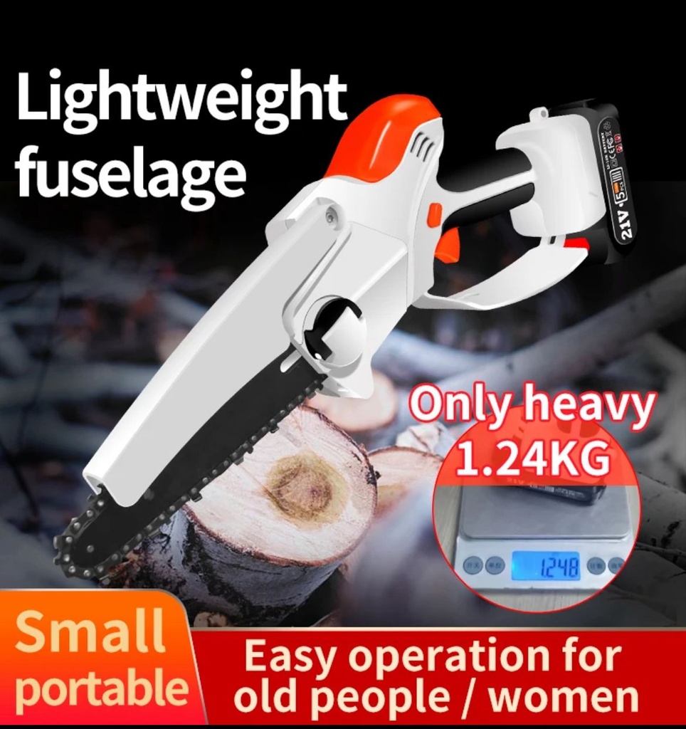 6" portable chainsaw cordless