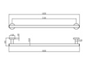 93601	towel bar	chrome	brass