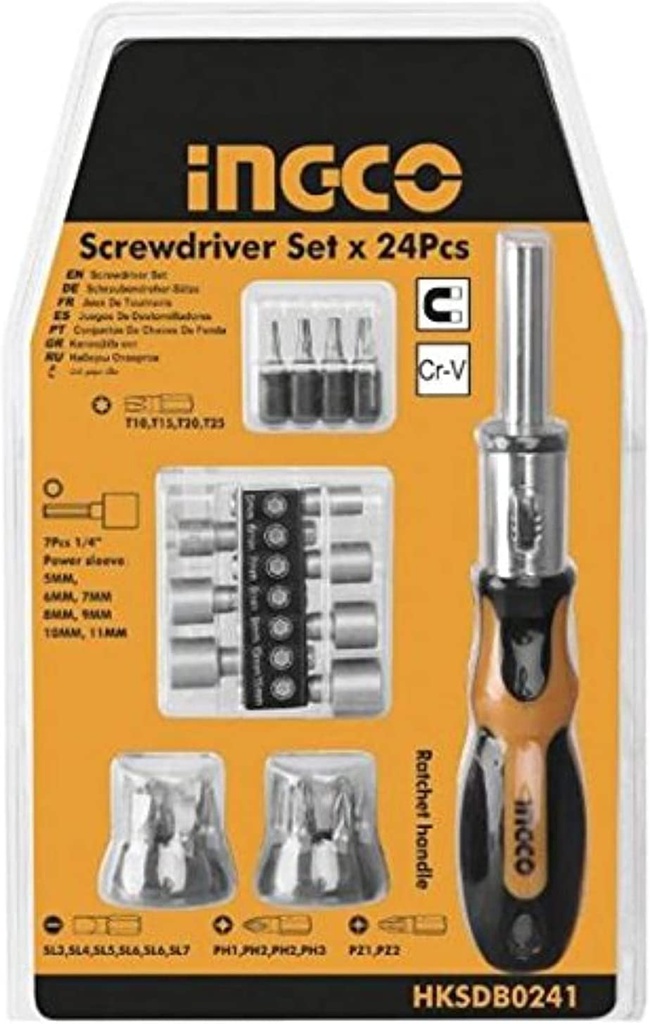 INGCO HKSDB0248  24 Pcs screwdriver set