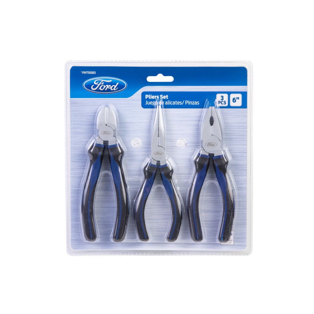 FHT0083 PLIERS 6" 3PCS SET