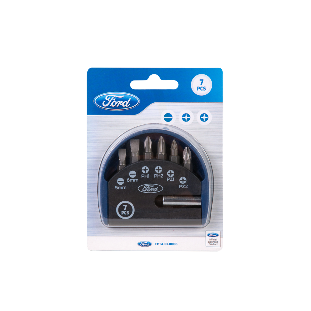 FPTA-01-0008 SCREW DRIVING BITS 7PCS SET S2  VTOOLS EQUIPMENT TRADING