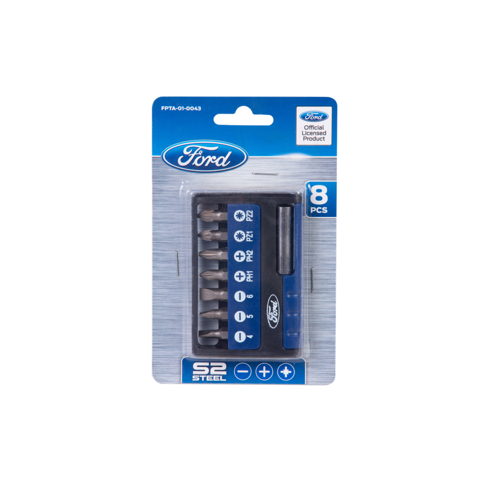FPTA-01-0043 SCREWDRIVING BITS 8PCS SET S2