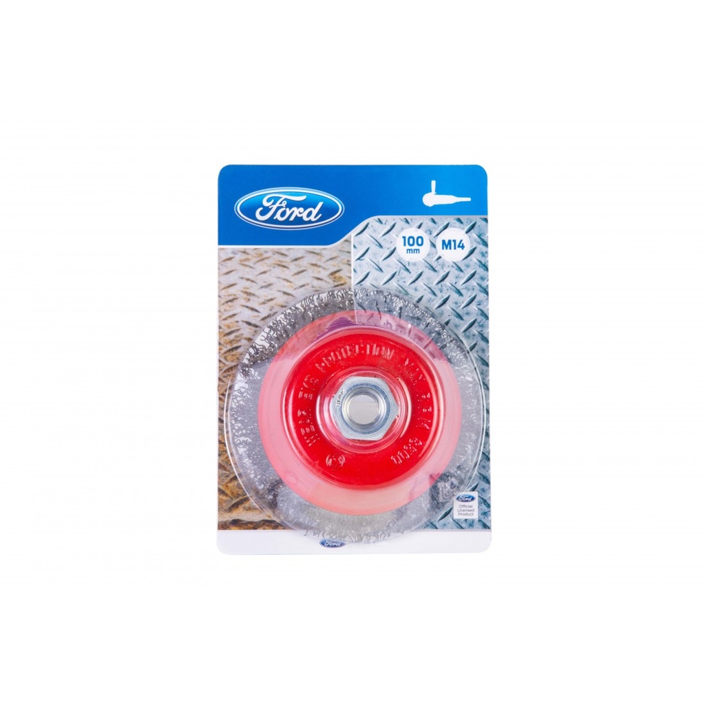 FPTA-02-0024 CUP BRUSH STEEL, TWISTED STEEL WIRE M14 100MM