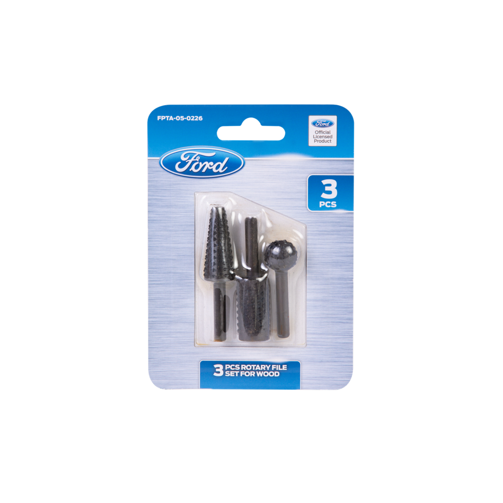 FPTA-05-0226 ROTARY FILE FOR WOOD 3PCS SET