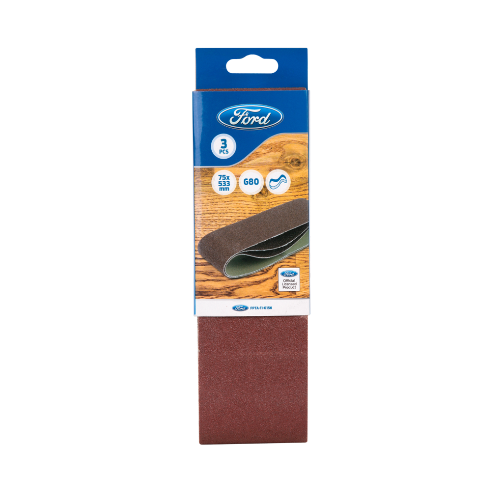 FPTA-11-0156 SANDING BELT 75X533 G80 3PCS