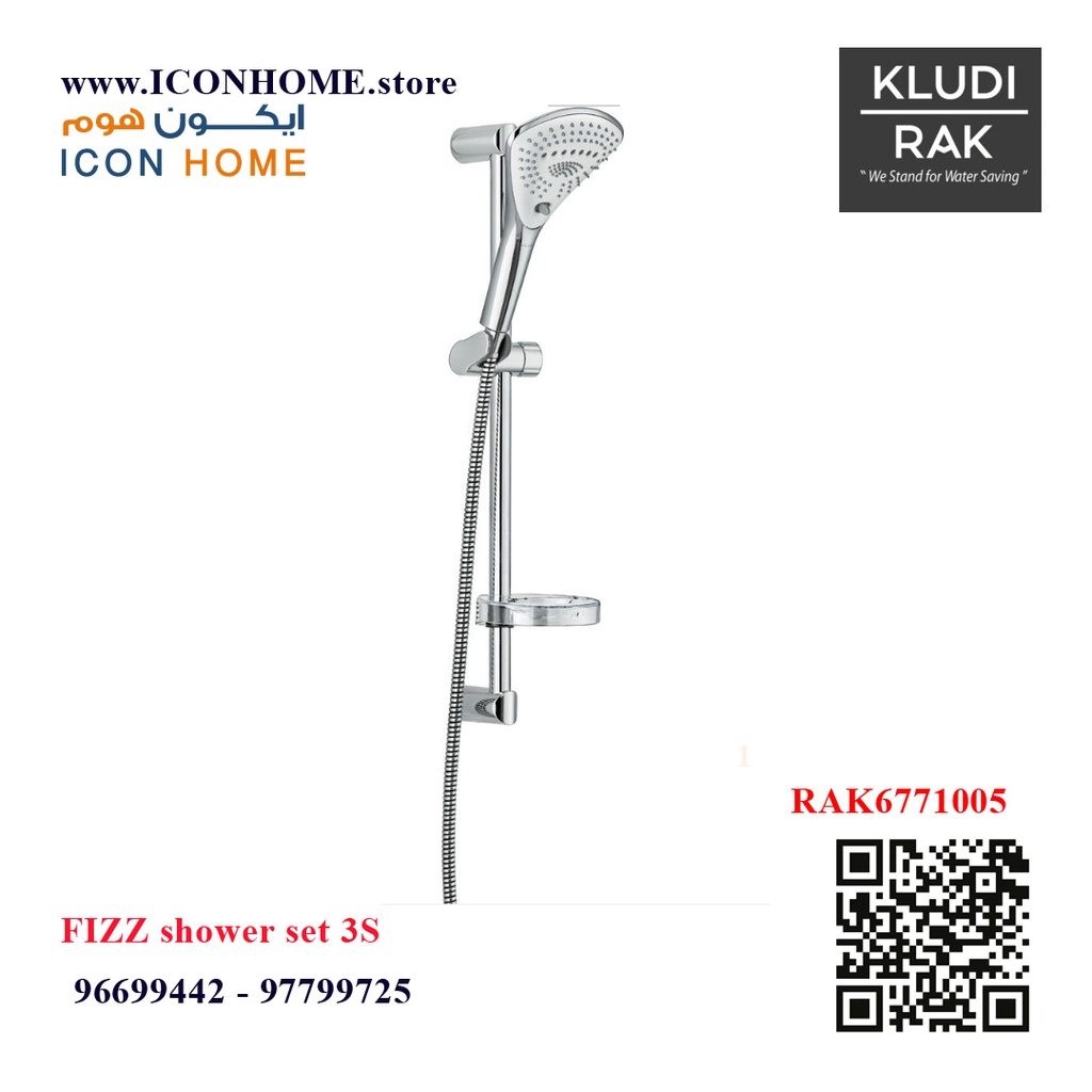 kludi FIZZ 1S shower set RAK6761005