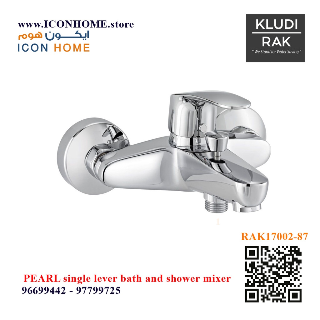 Kludi RAK PEARL 17002 Single Lever Bath and Shower mixer