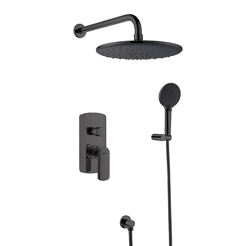 EMPOLO 72 4701BGM wall mounted shower mixer	gun metal