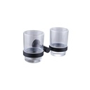 EMPOLO 93905BMB double tumbler holder	matt balck