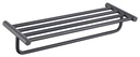 EMPOLO 97115GM	double bathtowel shelf	gun metal