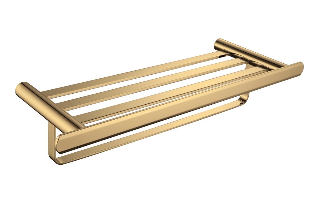 EMPOLO 97215G double bathtowel shelf	gold