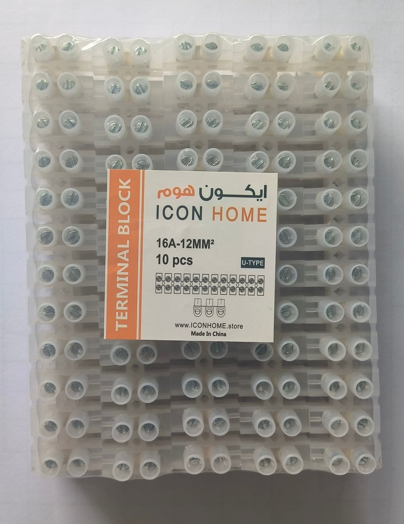 TERMINAL BLOCK U-TYPE 12MM 10pcs/bag