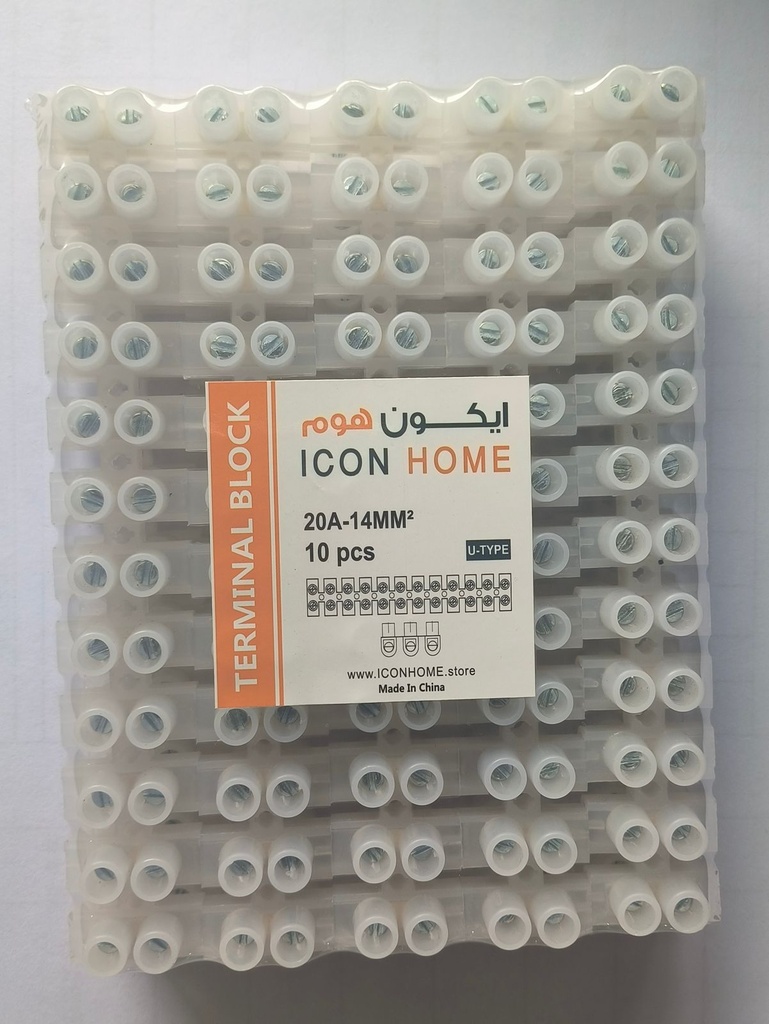 TERMINAL BLOCK U-TYPE 14MM 10pcs/bag