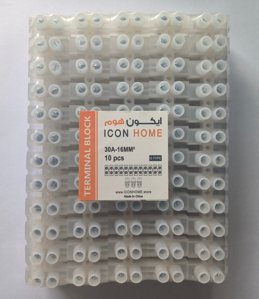 TERMINAL BLOCK U-TYPE 16MM 10pcs/bag