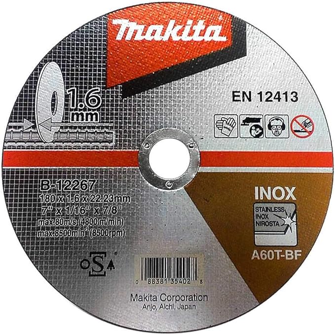 B-12267 Cutting Wheel 180 X 1.6 X 22.23