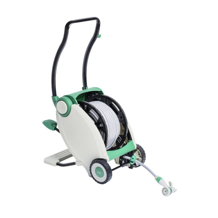 GEEPAS GWH59058 40M 1/2 WATER HOOSE REEL FOLDABLE HAND