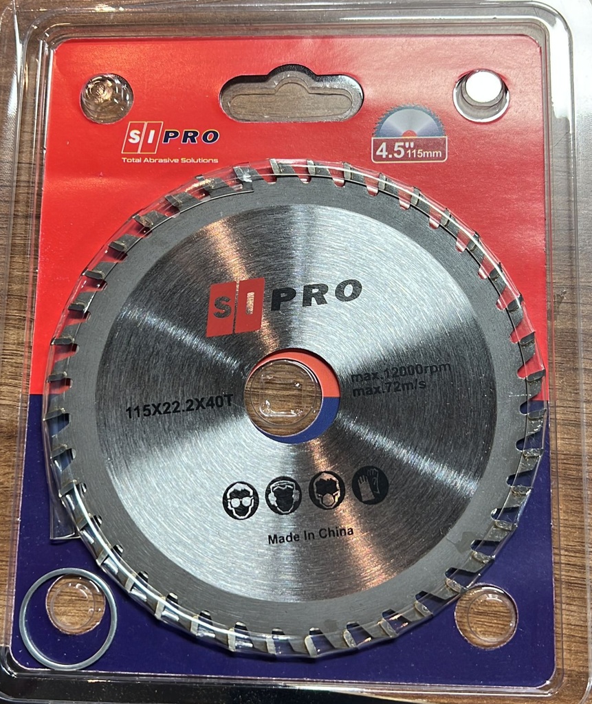 SIPRO TCT WOODA CUTT DISK 115MM SIPRO 4.5 36462