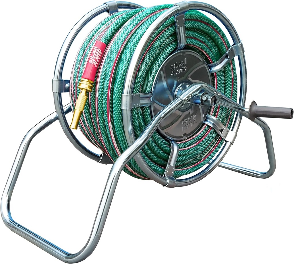 AYED GARDENHOSE CRYSTALGREEN REELSTEEL 1/2 INCH 25M