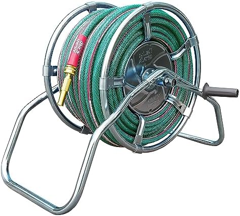 [AL AYED] ALAYED GARDENHOSE CRYSTALGREEN REELSTEEL 1/2 INCH 50 M