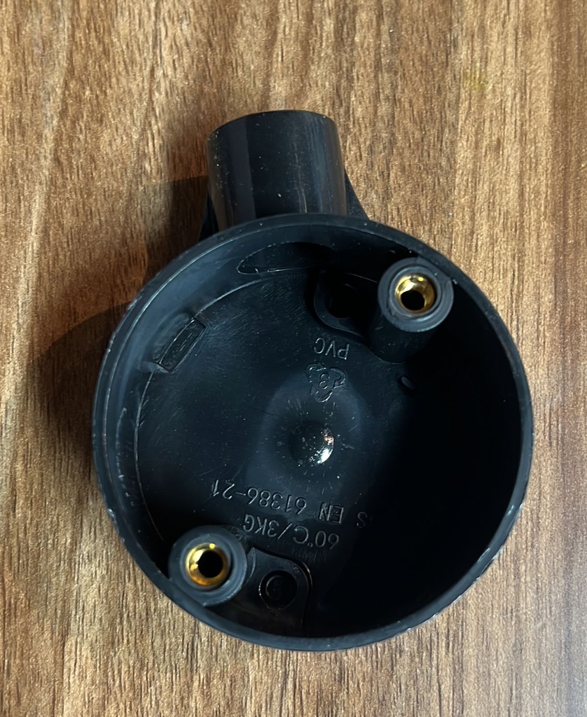 UPVC BS JUNCTION BOX 1 WAY STRAIGHT 19MM