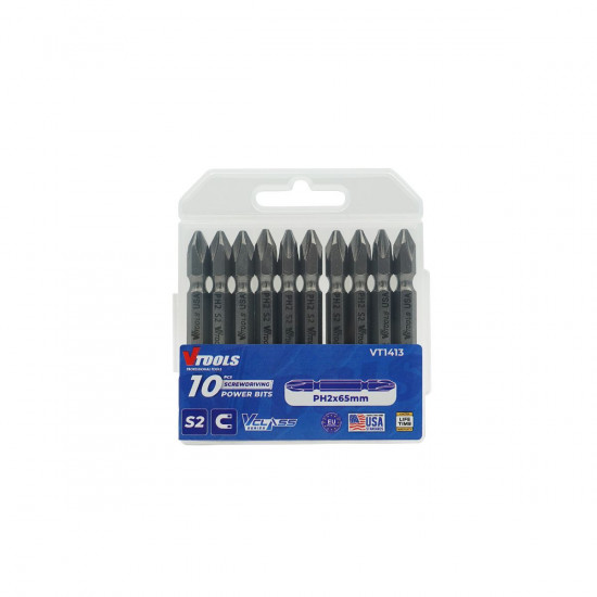 VT1413 10PCS PH2 *65MM SCREWDRIVING