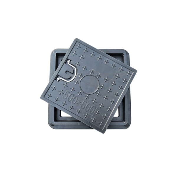 MANHOLE COVER FIBER 40X40 CM HD CONFLO