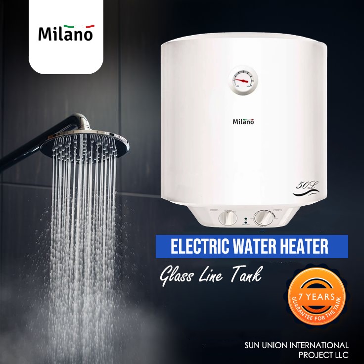 HEATER MILANO 50L-V GLASS 7YEAR