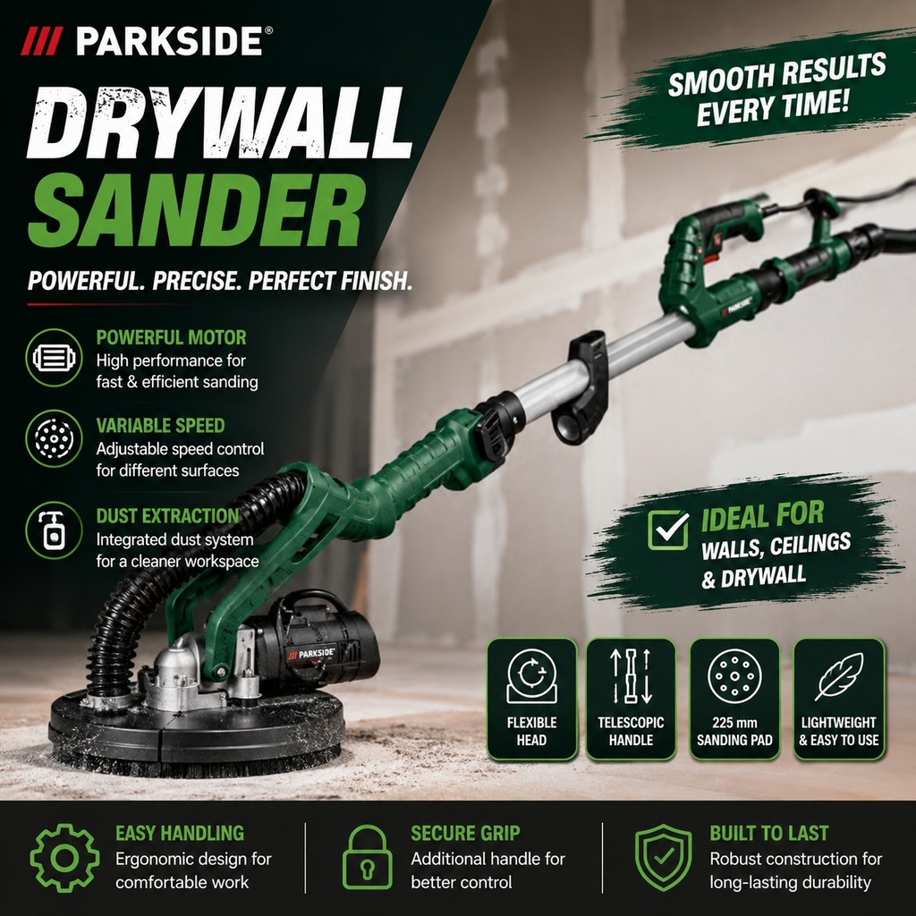 PARKSIDE DRY WALL SANDER PWDS 920 A1 Wall & Ceiling Grinder