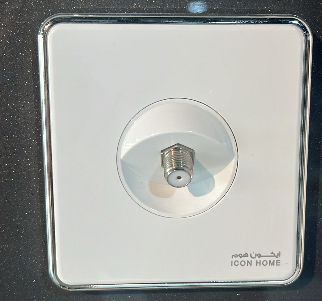 silver Circle KS10-029 ICON HOME Satellite Socket 