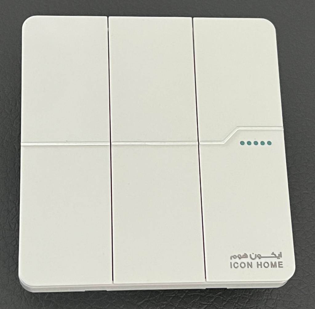 KCP1-006 ICON HOME 3GANG 2WAY PLATE SWITCH  